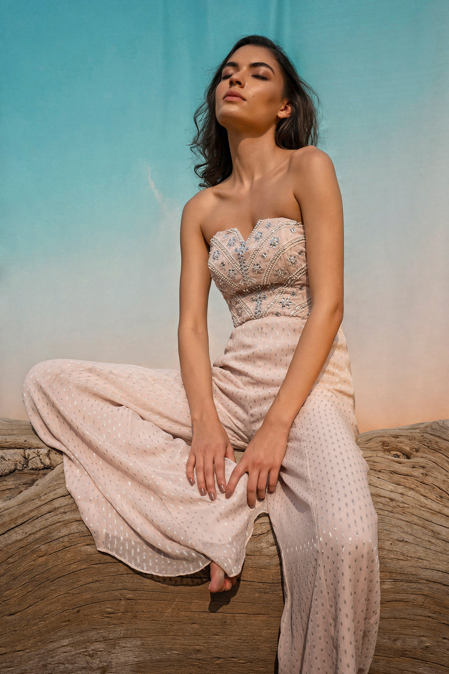 Pearls In Ocean Tube Jumpsuit