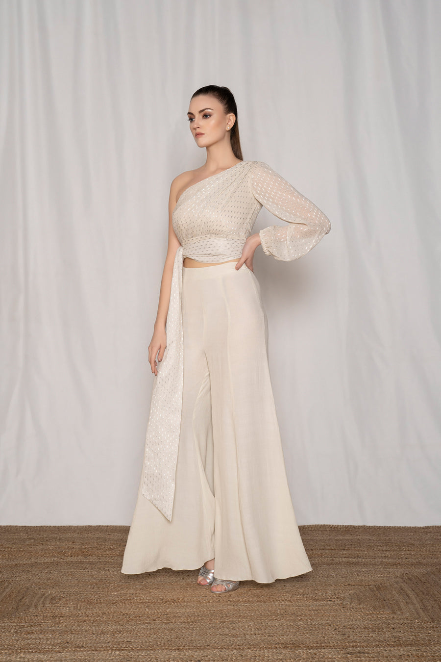 One Shoulder Top With Sash