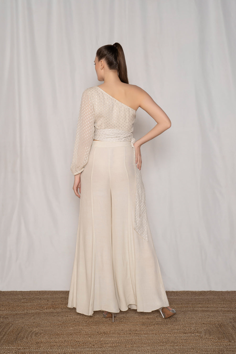 One Shoulder Top With Sash