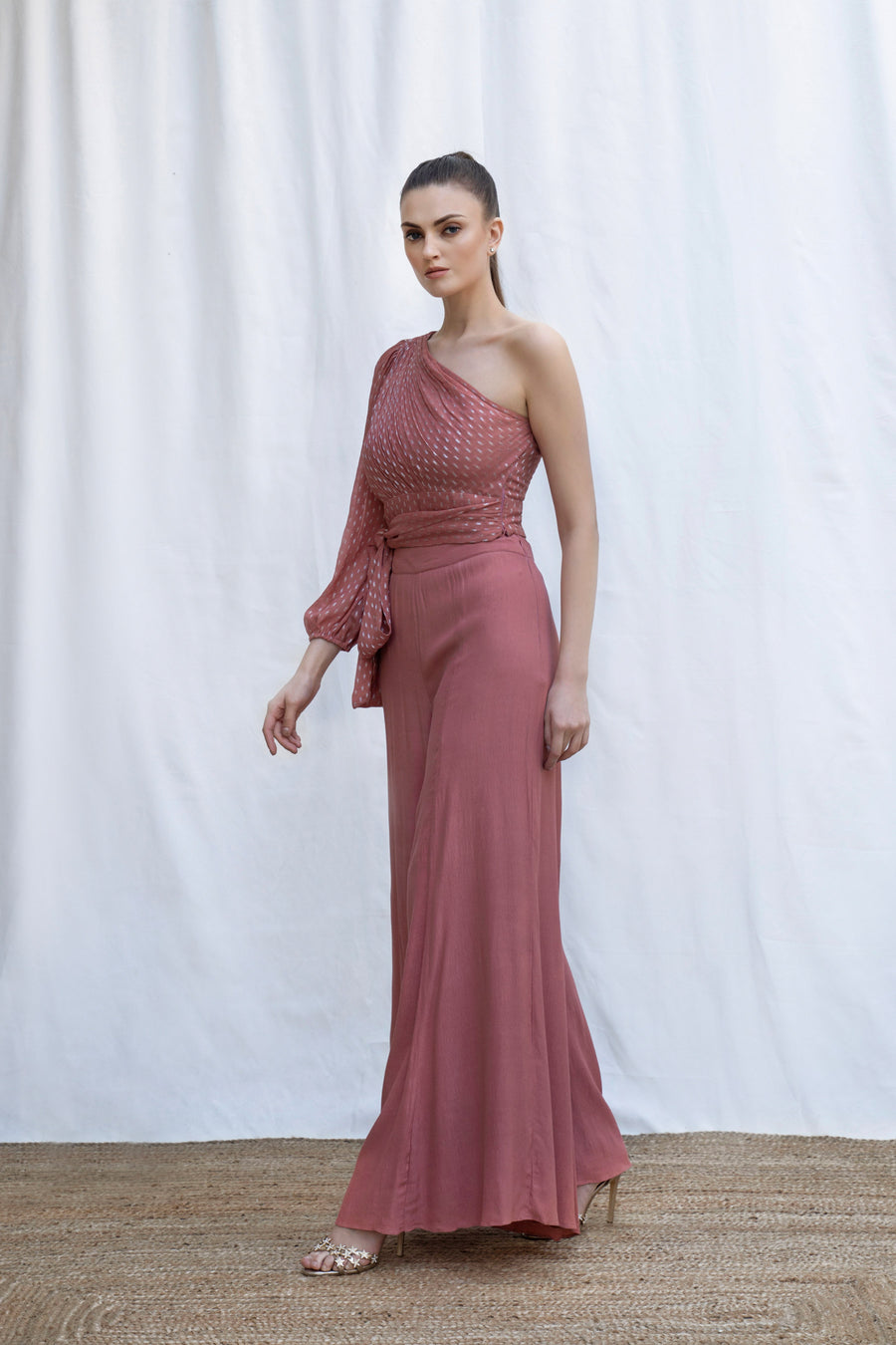 One Shoulder Sash Co-Ord - Ter