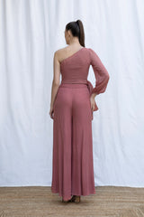 One Shoulder Top With Sash